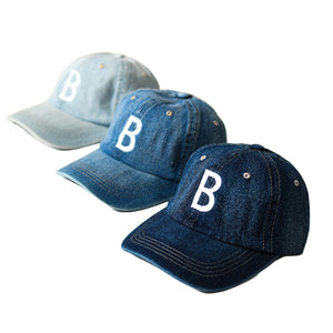 Varsity Denim “B” Cap