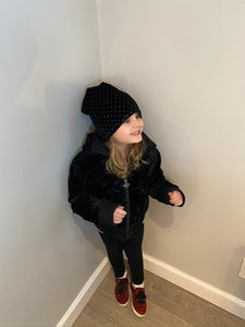 Crystal dot R.O. Collab beanie- KIDS