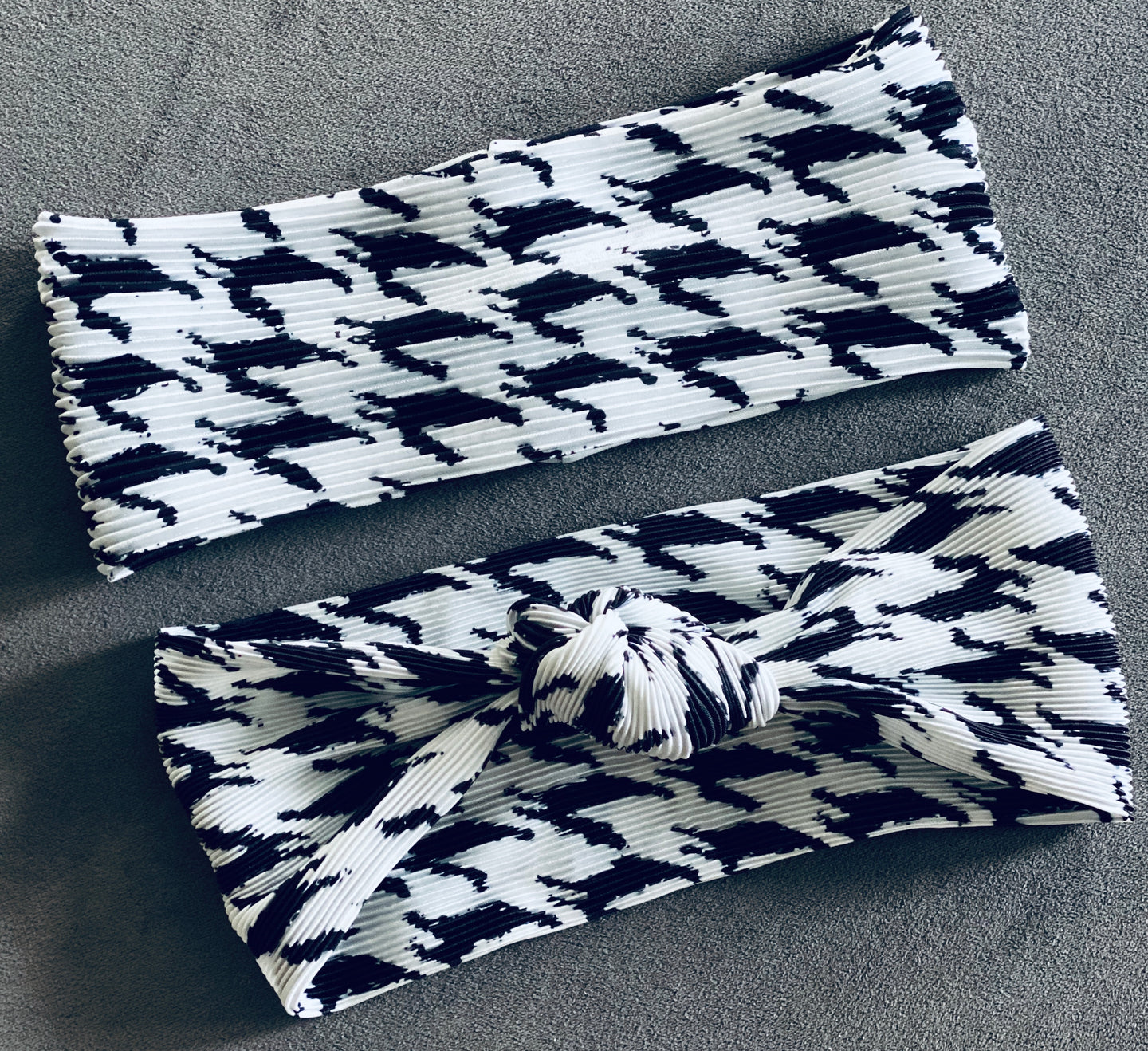 Pleated Houndstooth