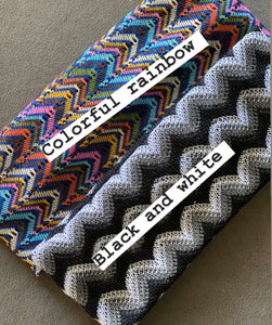 Missoni inspired flat bands