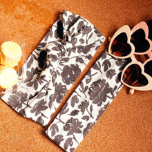Faded Black Floral (Rainbow Band)