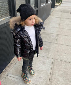 Cable sweater style - KIDS Beanie