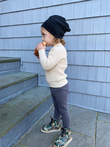 Cable sweater style - KIDS Beanie