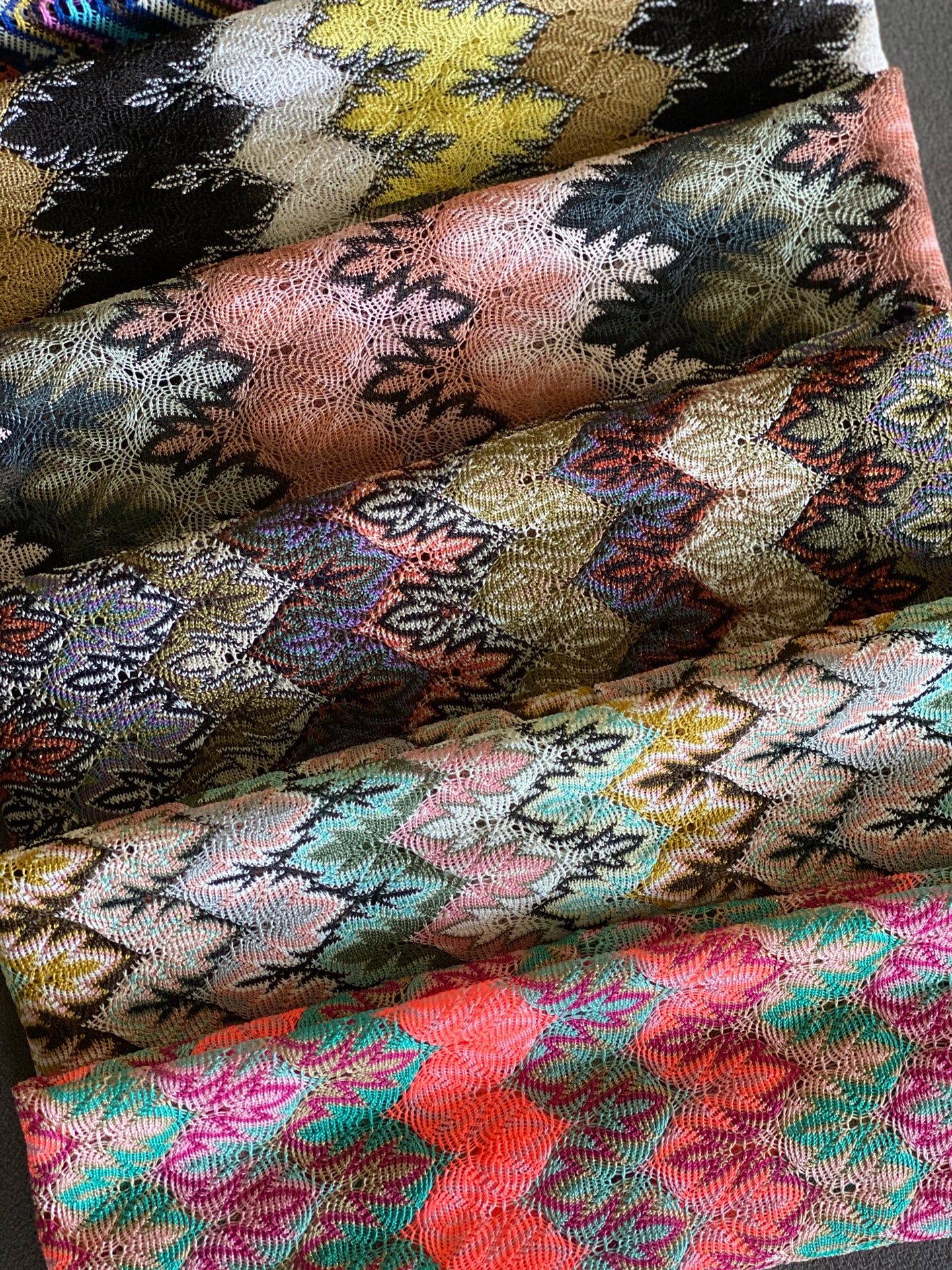Missoni inspired flat bands