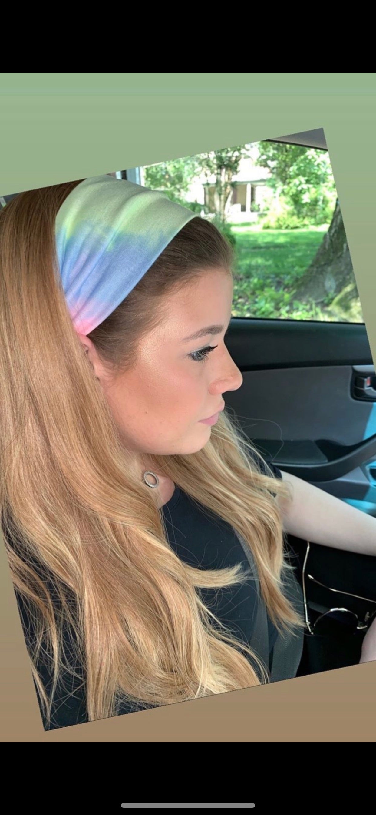 Tie dye flat bands