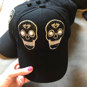 Skull pearl cap