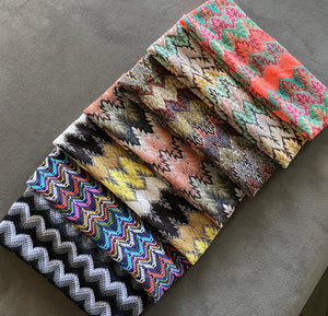 Missoni inspired flat bands