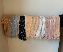 Printed pleated heart/star FLAT bands