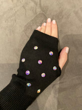 “Unicorn” stud fingerless gloves