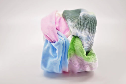 Tie dye oversized turbans