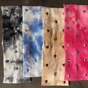 Ribbed tie dye bling