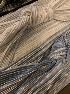 Silver Scalloped detailed Bands- Knots