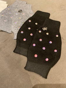 “Unicorn” stud fingerless gloves