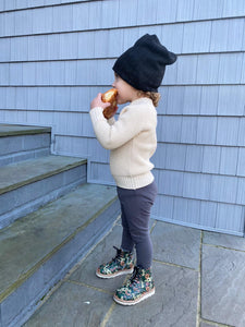 Cable sweater style - KIDS Beanie