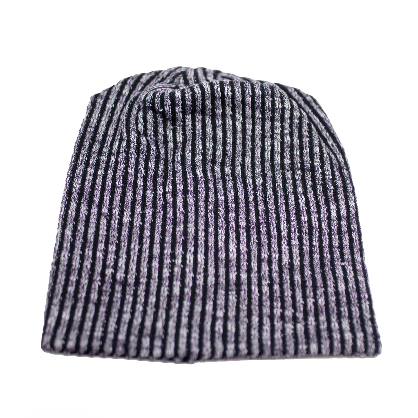 striped heather beanie