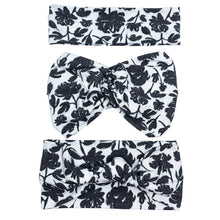 Faded Black Floral (Rainbow Band)