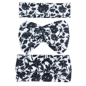 Faded Black Floral (Rainbow Band)