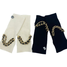 Real Cashmere Chain Gloves