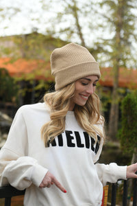 Crinkle Ribbed Beanie