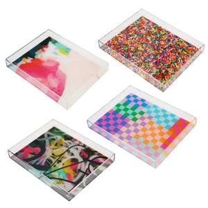 Artist Made Lucite Trays- Limited Edition