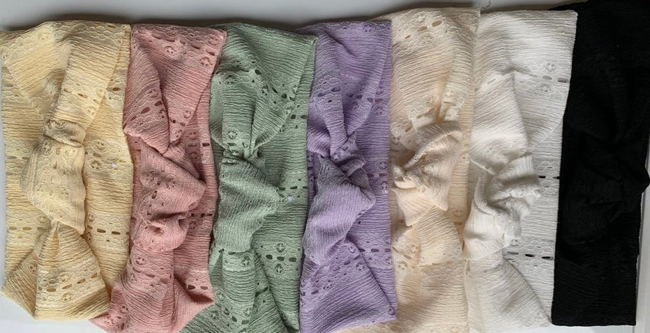 Lace X Eyelet Collection -Knot Band