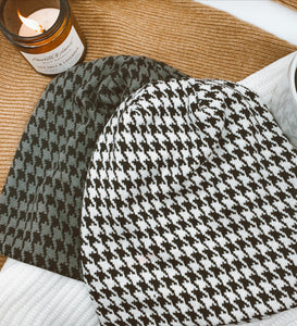 Houndstooth Beanie