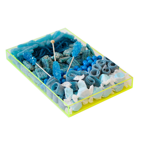 Once in a Blue:) Blue Lucite tray