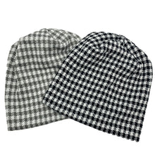 Sweater Gingham Beanie