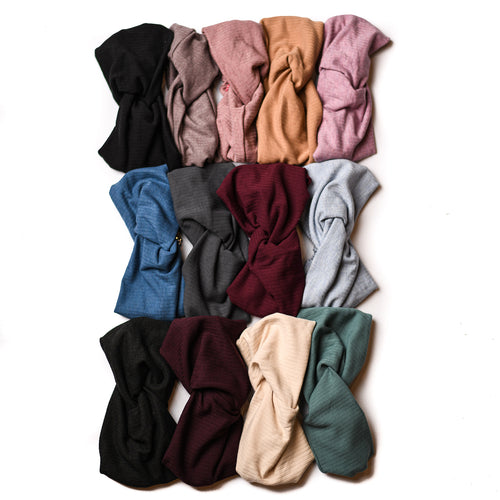 Thick Ribbed Band Turban