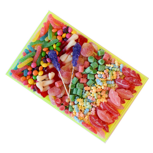 Assorted Candy Neon lucite tray
