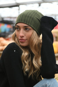 Plush Ribbed Beanie
