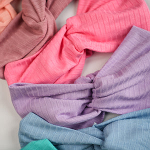 Silky Ribbed Oversized Turban Band