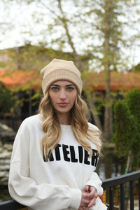 Crinkle Ribbed Beanie